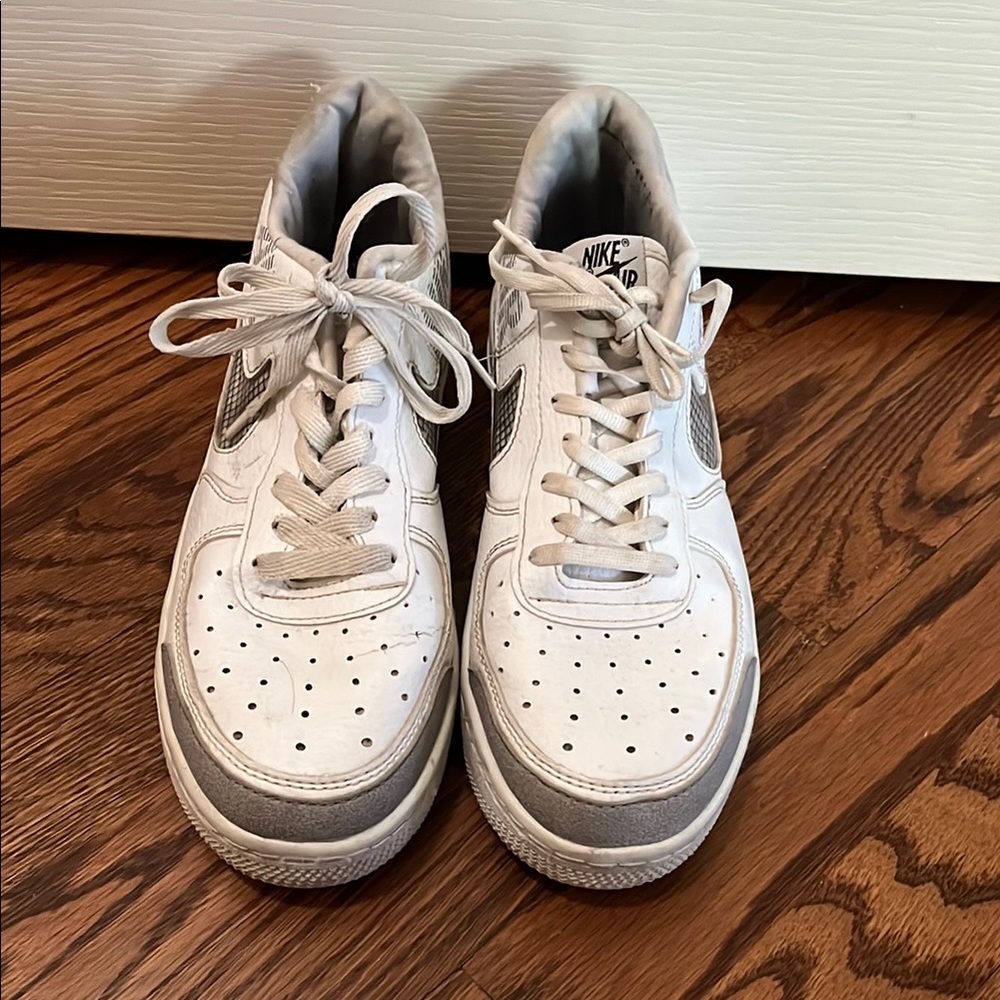 Nike Classic White and Gray High-Tops